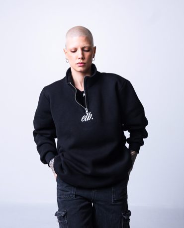 City Blend CTB ”HALF-ZIP” BLACK 